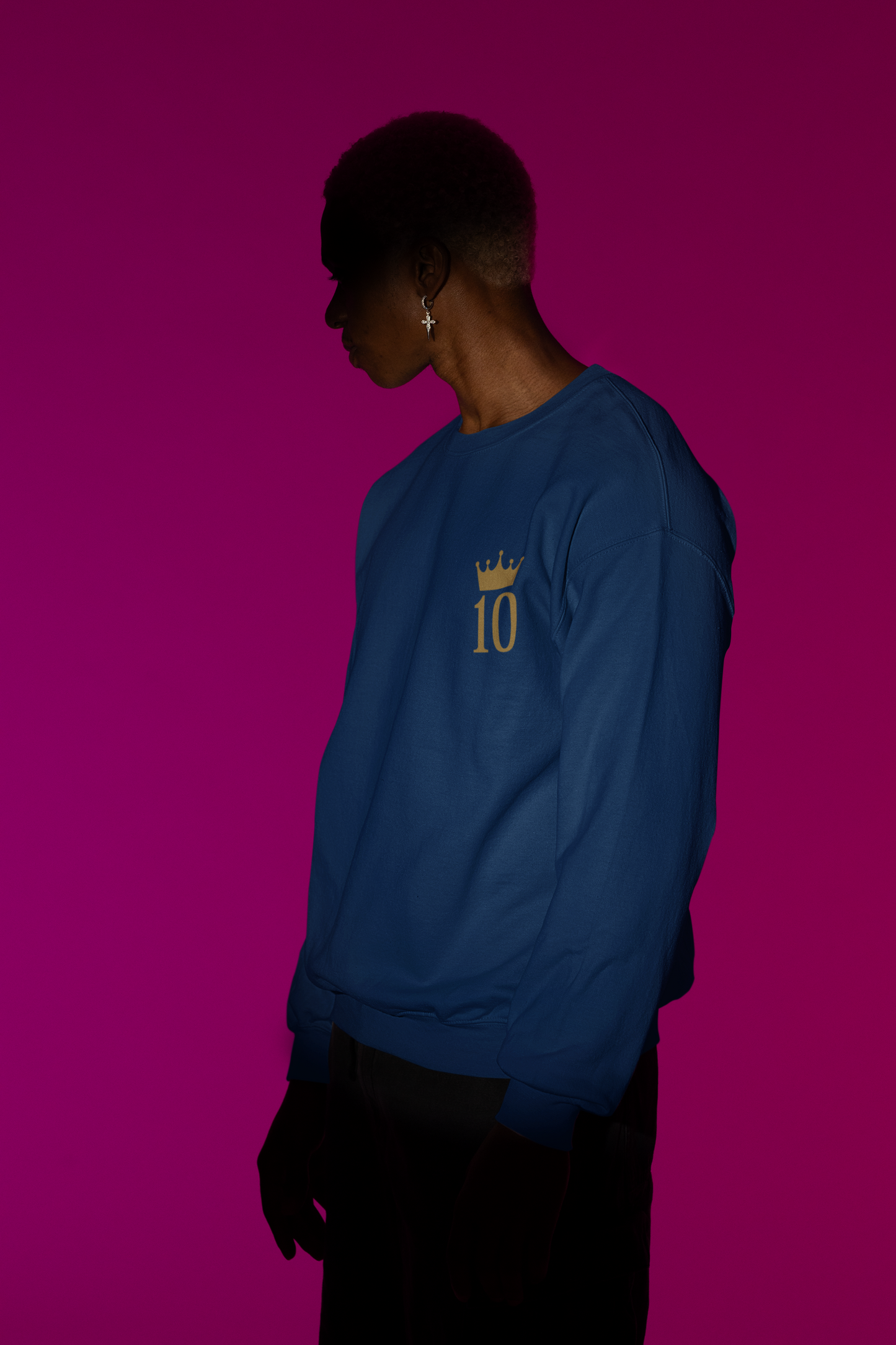 Crowned 10 – Messi | Premium 400 GSM Oversized Edition