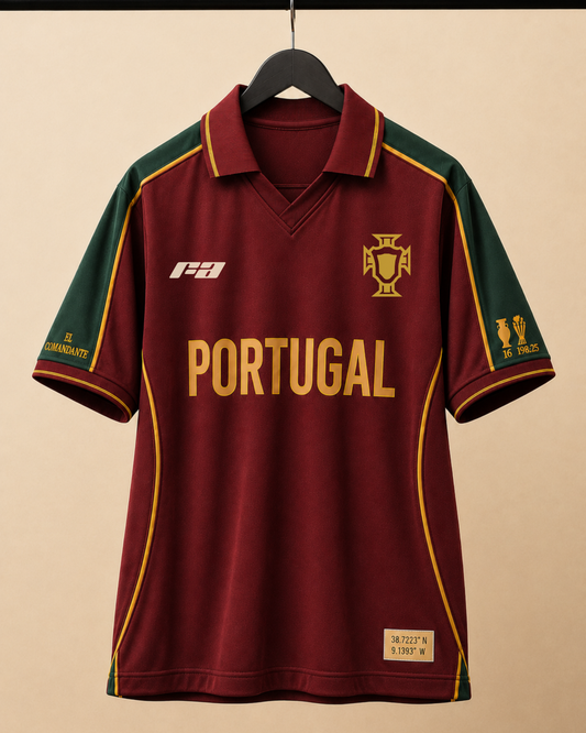 Portugal Vintage Legacy Oversized Polo T-Shirt | Fan Arena [ Pre-order]