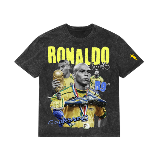 O Fenômeno Oversized Tee – Black Acid Wash