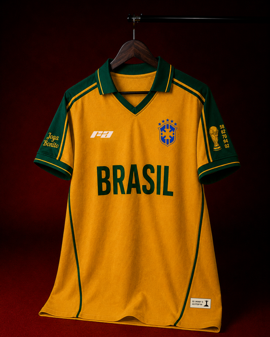 Brazil Vintage Legacy Oversized Polo T-Shirt | Fan Arena [Pre-order]