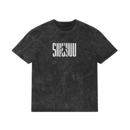 SiuR7 Oversized Tee – Black Acid Wash