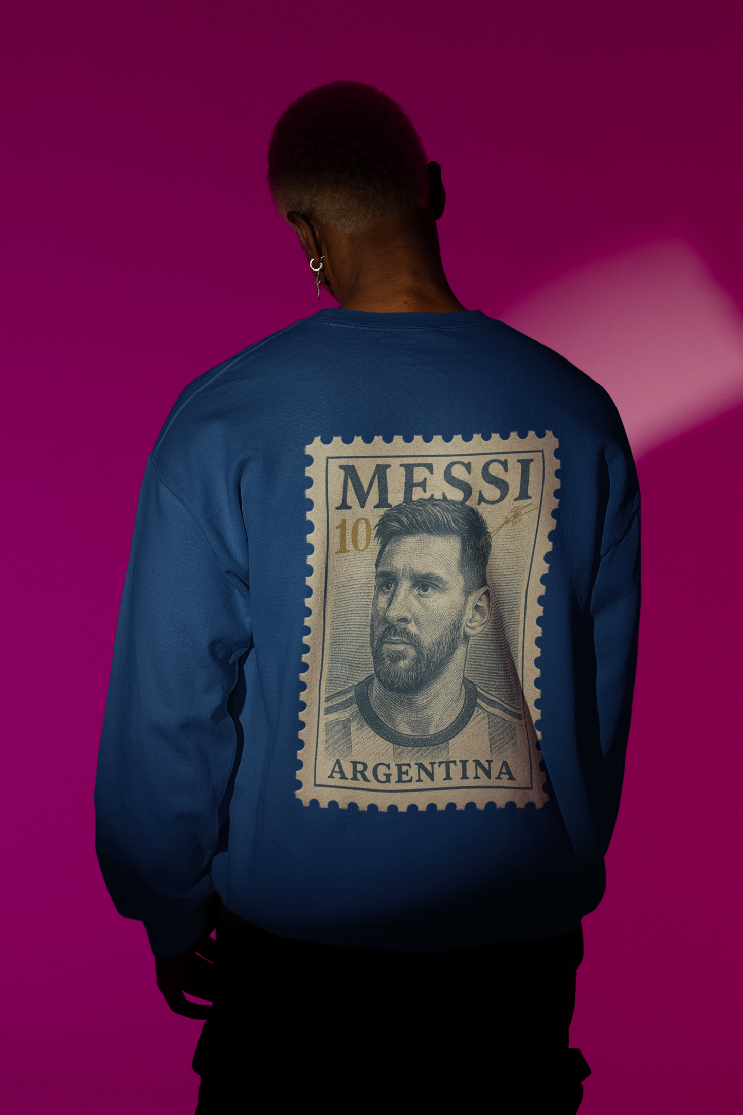 Crowned 10 – Messi | Premium 400 GSM Oversized Edition
