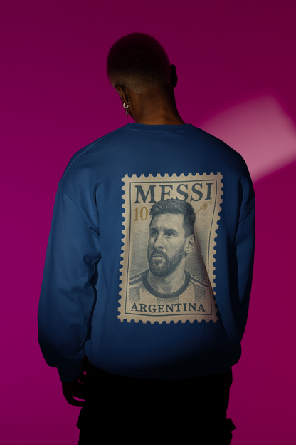 Crowned 10 – Messi | Premium 400 GSM Oversized Edition